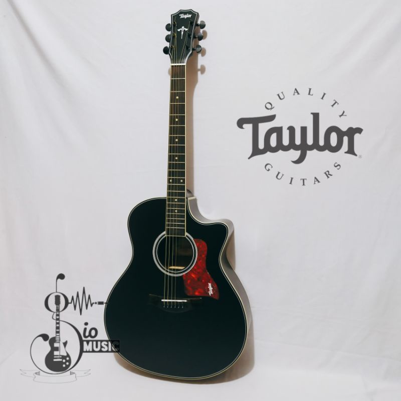 gitar akustik elektrik Taylor tanam besi premium top Highquality paket lengkap