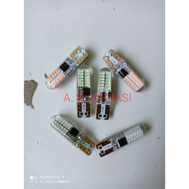 Lampu Senja lampu sen lampu kota led T10 12-24 Volt Kedip Strobo 24 Led