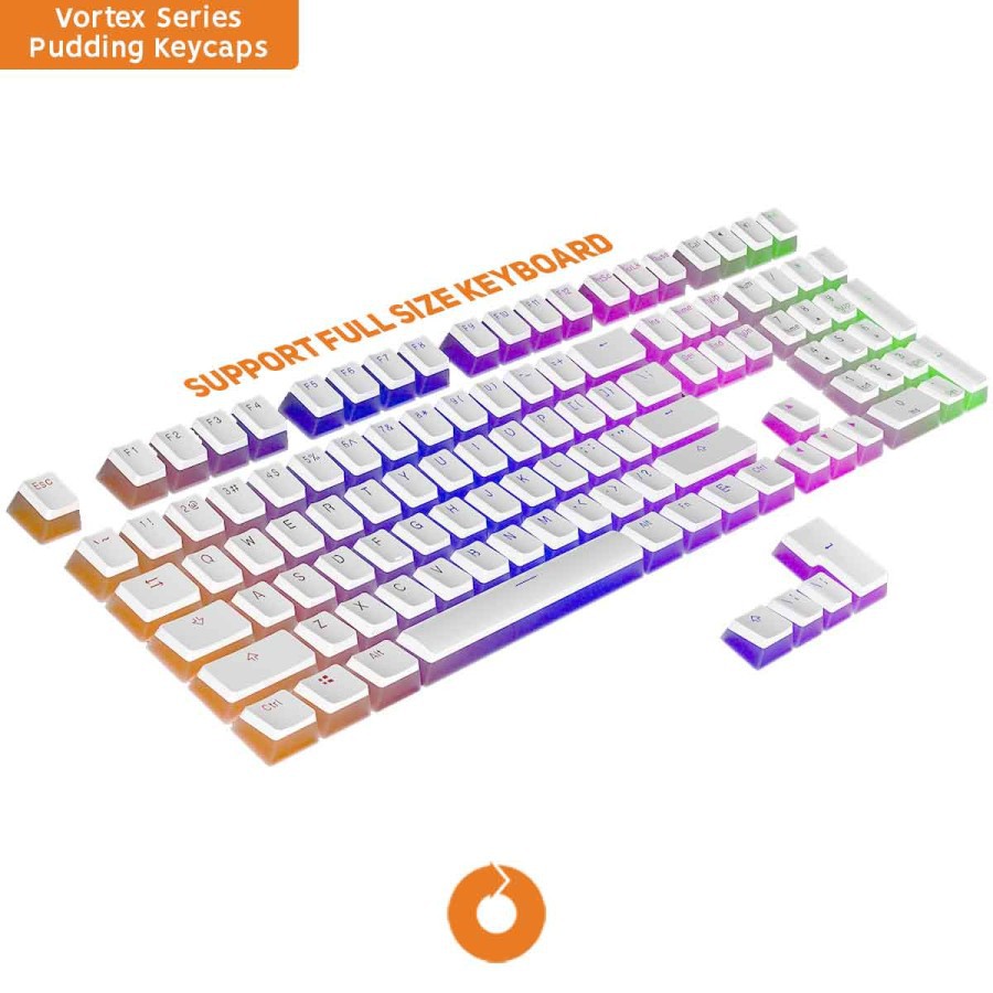 Vortex Series Double Shot PBT Pudding Backlit Keycaps | By Astikom