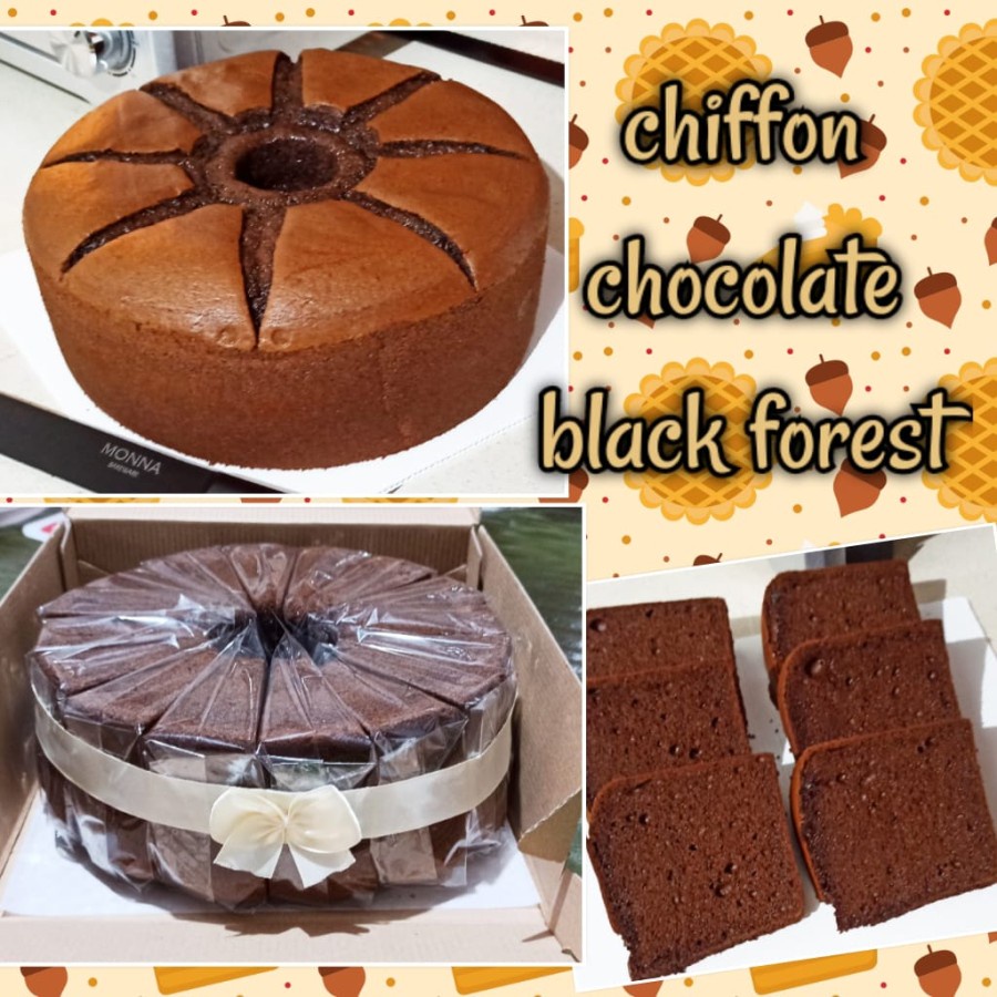 

PAWON JeJe CHIFFON CAKE PREMIUM 25cm - CHOCOLATE BLACK FOREST -