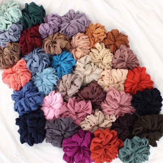 [COD] Scrunchie Jumbo Ikat Rambut Cepol Hijab Kekinian