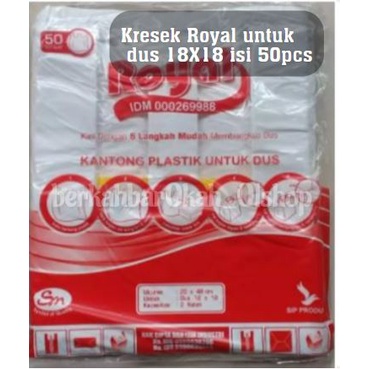 

PALING DIBURU!!! Kantong Plastik Dus Merk Royal (uk dus 18x18)