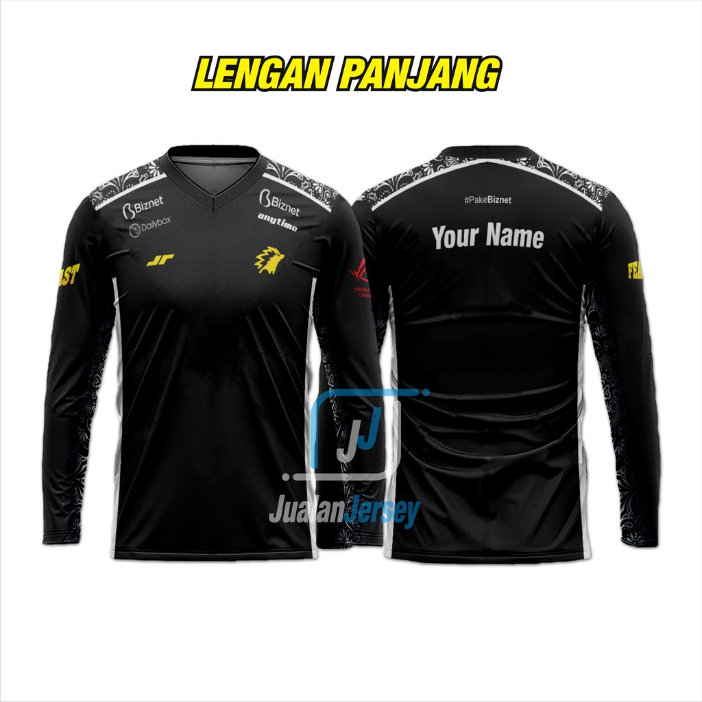 JERSEY GAMING E-SPORT ONIC 2021 LENGAN PANJANG BISA REQUEST NICKNAME