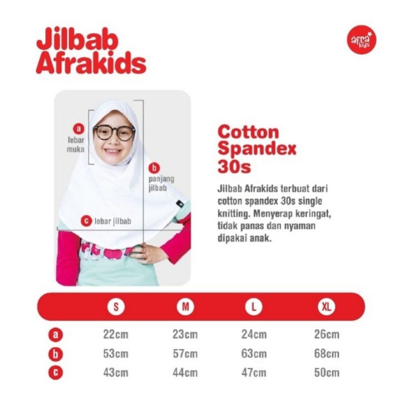Jilbab anak instant Afrakids bergo anak