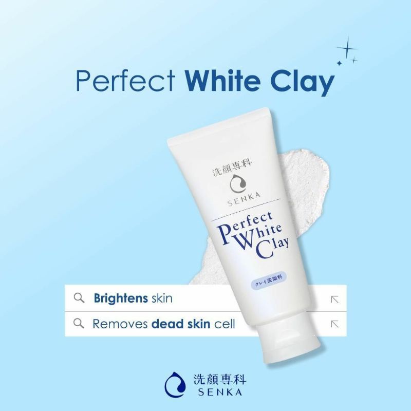 SENKA SHISHEIDO Perfect Whip | White Clay | Acne Care | Fresh