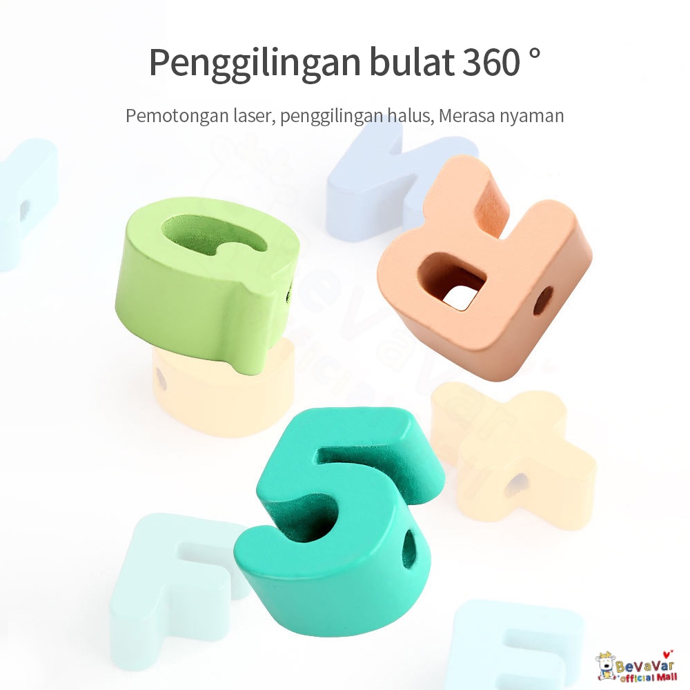 BEVAVAR Mainan Blok Kayu / Wooden Toys /Mainan Kayu Anak