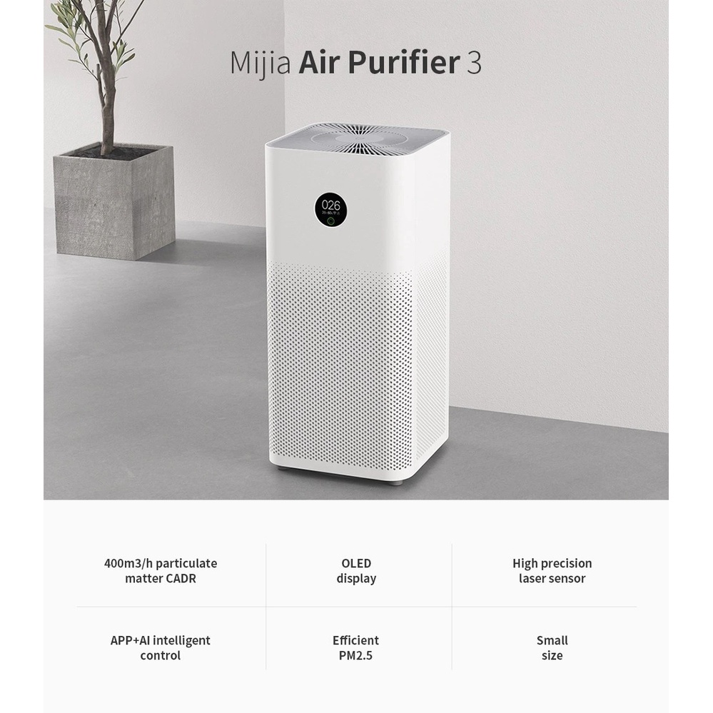 MIJIA Mi Air Purifier 3 - Penjernih dan Pembersih Udara - AC-M6-SC