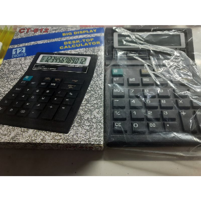 

Kalkulator 12 Digit Angka Electronic Calculator Digital CT 612