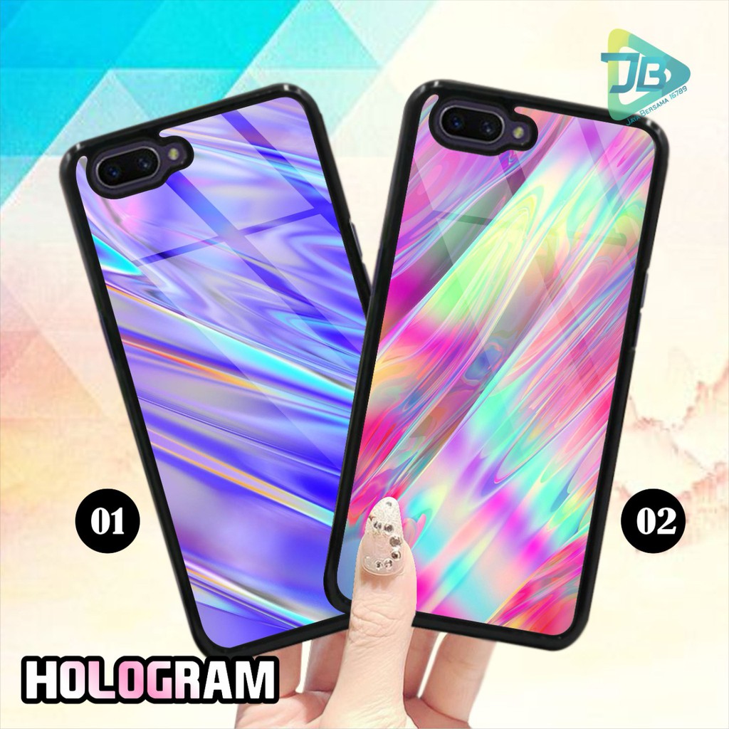 HARDCASE 2D GLOSSY HOLOGRAM OPPO VIVO XIAOMI SAMSUNG REALME IPHONE ALL TYPE JB4675