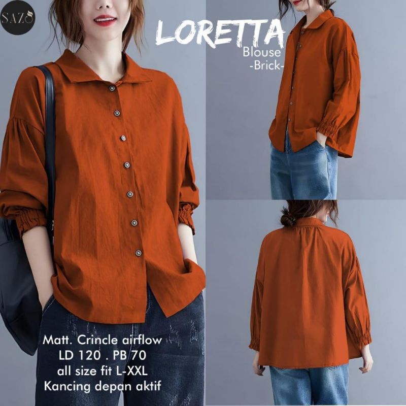 LORETTA BLOUSE BAJU WANITA TERBARU