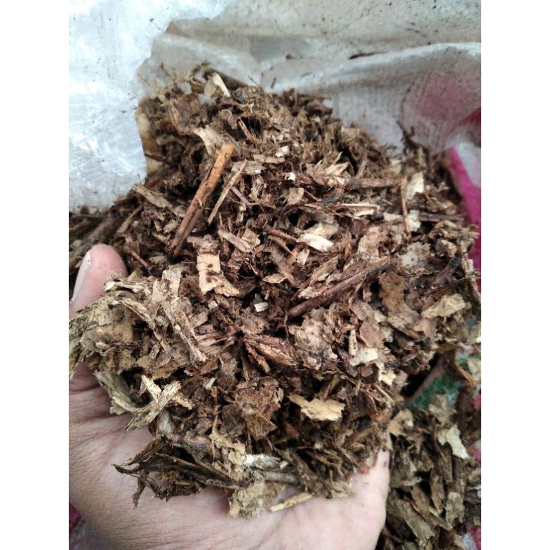 media tanam humus daun bambu cacah - humus daun bambu fermentasi