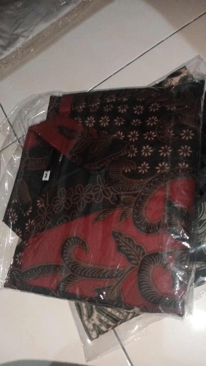 Proboseto Baju Batik Pria Lengan Pendek Lapis Furing Katun Sragenan Hq Size M-xxl Batik Solo