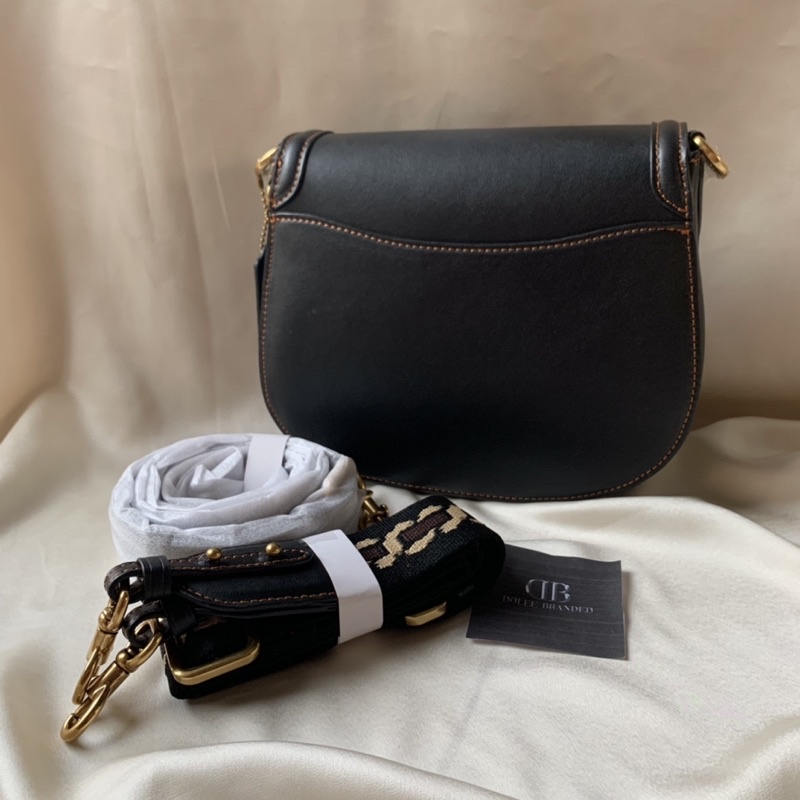 Coach Beat Saddle Bag Black(C0749)