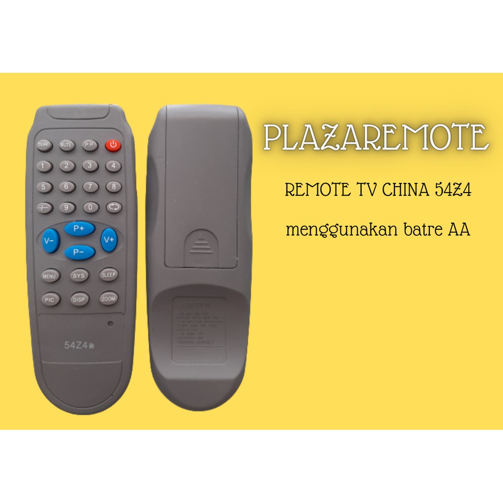 REMOTE CHINA TV CHINA 54Z4 8873 5Y29 7461 SINMENG 55L1 TABUNG