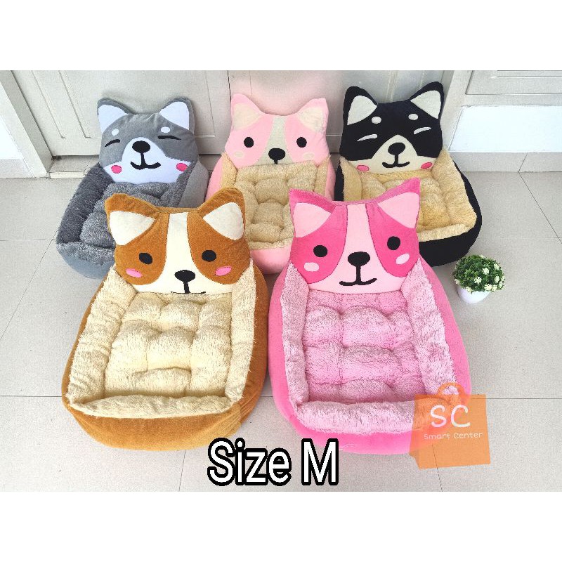 Tempat Tidur Kucing Anjing Matras Removable Model Teddy Golden Kasur