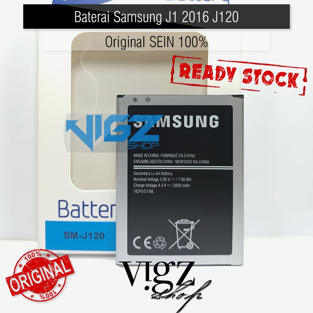 Baterai Samsung J1 2016 J120 Original SEIN 100% Batre Battery