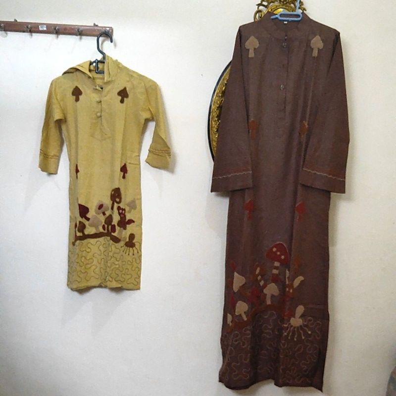 dress muslim couple ibu dan anak