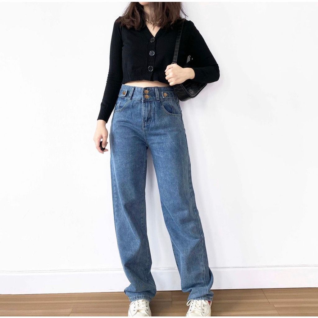 GFS LY 110 DOUBLE BUTTON HIGHWAIST JEANS