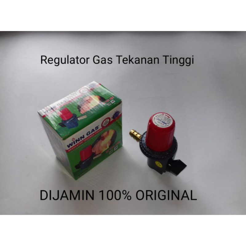 Regulator Tekanan Tinggi Kompor Tabung Gas LPG Elpiji 3 Kg 12 Kg Merk Win Winn Gas