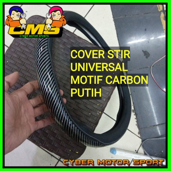 Sarung Stir motif Carbon premium quality. Cover Stir carbon. Cover