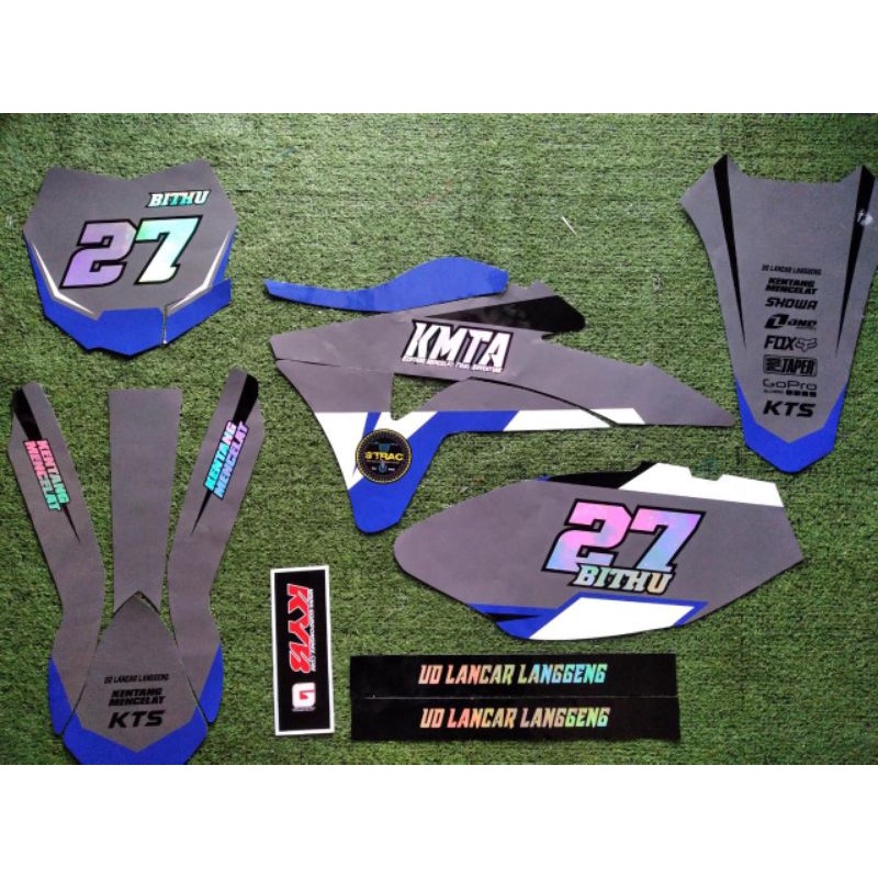 Decal motor KLX Gordon Kombinasi Hologram