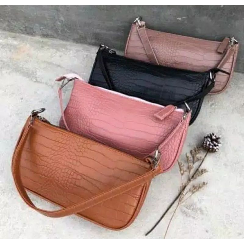 tas mini croco Brenda Bag