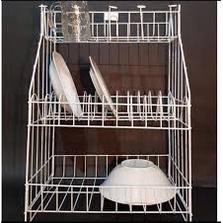 NEW RAK PIRING / GELAS WASTAFEL 3 SUSUN SERBAGUNA PENYIMPANAN MINIMALIS MULTIFUNGSI RAK PIRING LIPAT