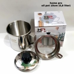 Gelas Saring Sisa Minyak Goreng / Oil Pot Saringan Stainless Steel / Wadah Minyak Goreng Panas