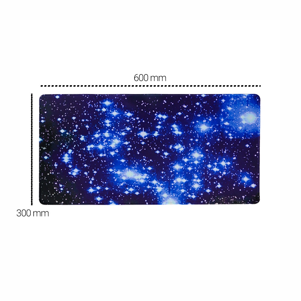 Mousepad gaming Desk mat anti slip ujung di jahit Starlight