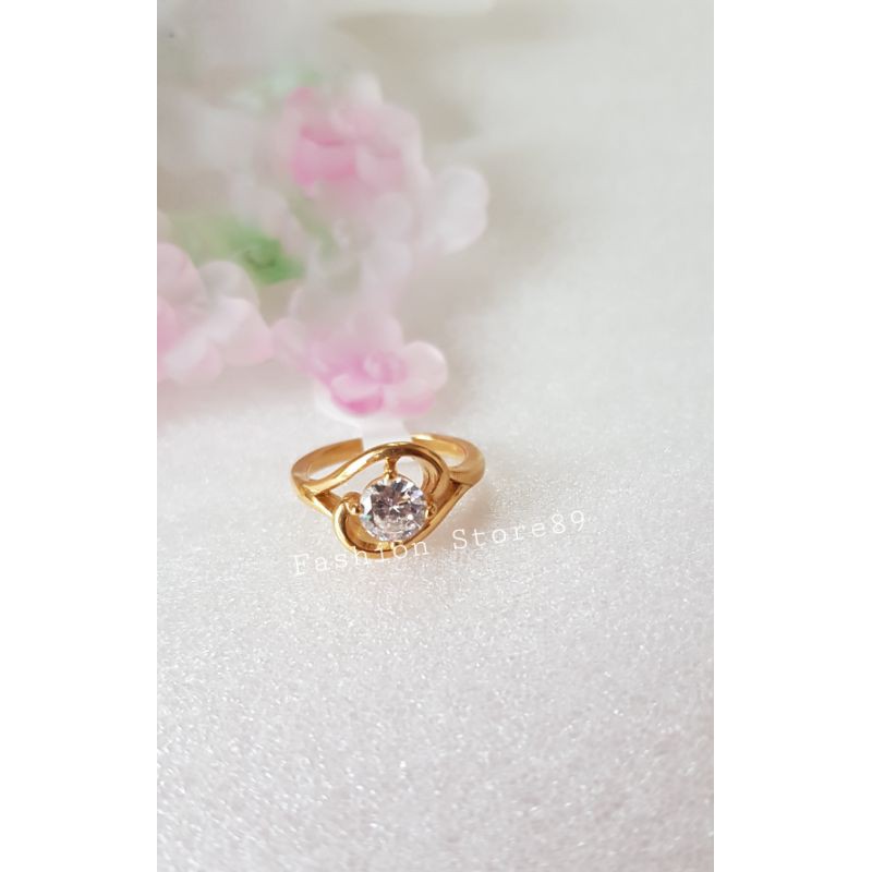 Cincin emas fashion impor titanium gold bestseller bestquality Antikarat Selamanya