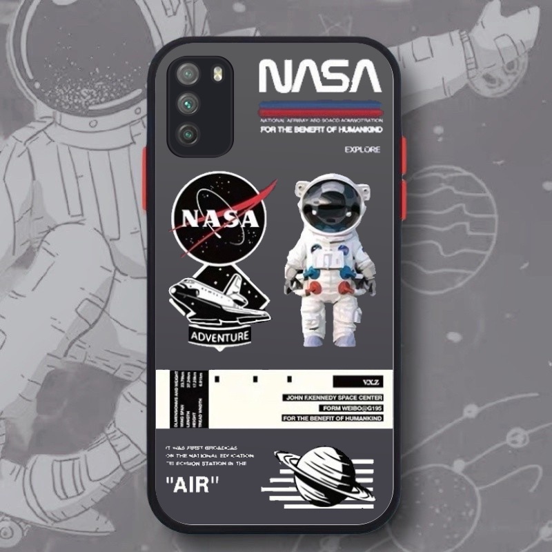 Case Xiaomi Redmi Note 8 Note 9 Pro Poco M3 Casing Nasa Hybrid dove candy pelindung kamera