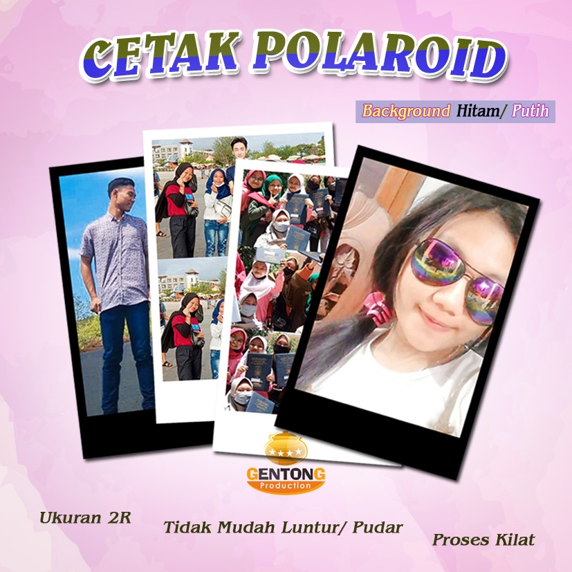 Cetak Foto polaroid 2R dapat 25 pcs harga grosir