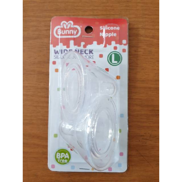 DOT / NIPPLE WIDE NECK BUNNY 2 PCS S/M/L BPA FREE
