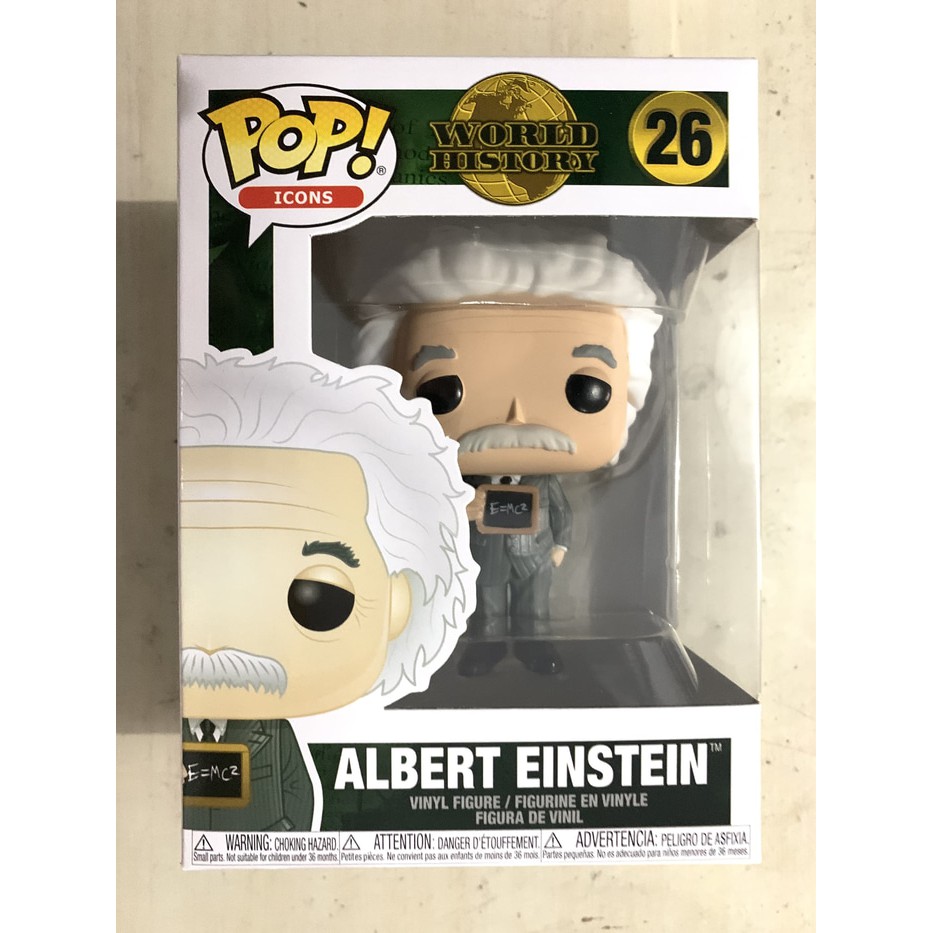 Funko POP Icons: WORLD HISTORY - Albert Einstein Holding Sign e mc2