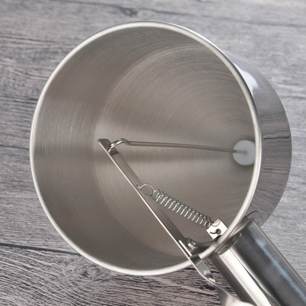 Corong Piston Dispenser Adonan Pancake Bahan Stainless Steel Dengan Stand Untuk Alat Dekorasi Kue