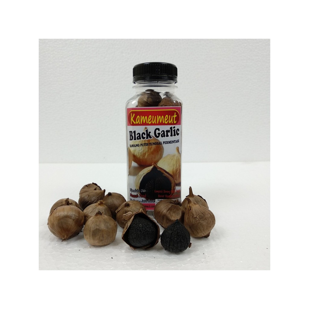 

Black Garlic-Bawang Putih Tunggal Fermentasi KAMEUMEUT 100 gram