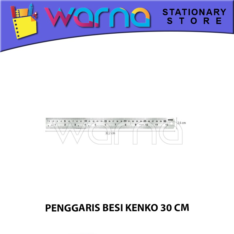 

PENGGARIS BESI/PENGGARIS STAINLESS/RULER BESI KENKO 30 CM