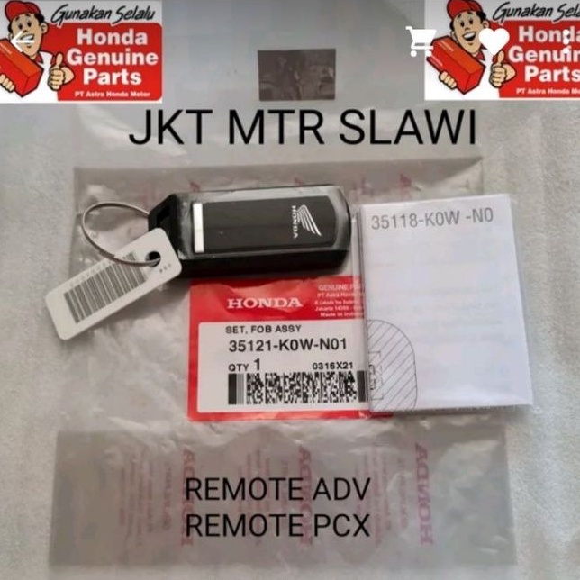 35121-K0W-N01 remote adv remote pcx 150 ori honda