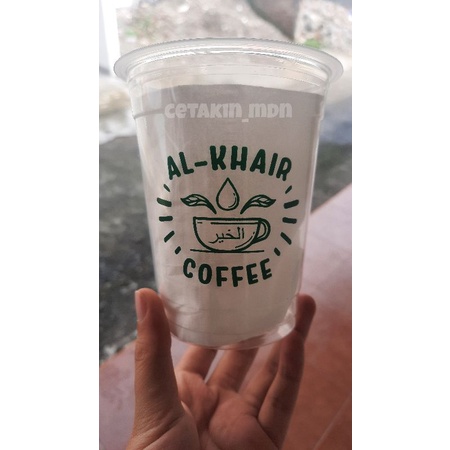 Sablon Cup Plastik Merk Polycup 12,14 Oz 7gr 16 Oz 8gr