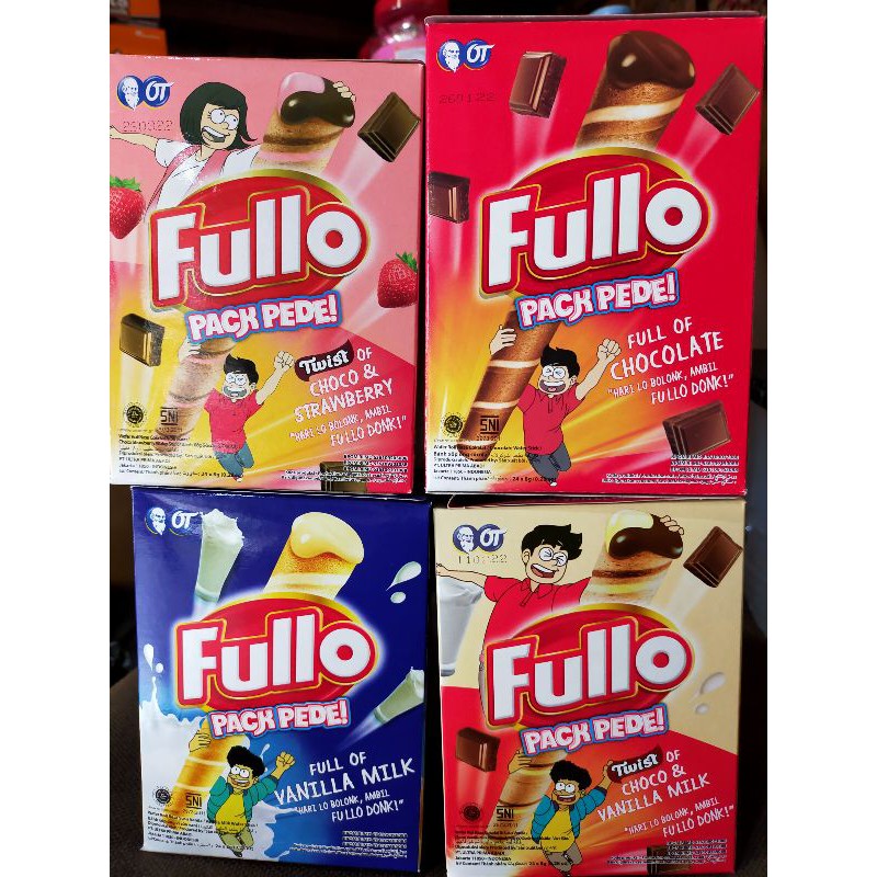 

Fullo Wafer Roll 500 Box - isi 24 Pcs @7 Gr