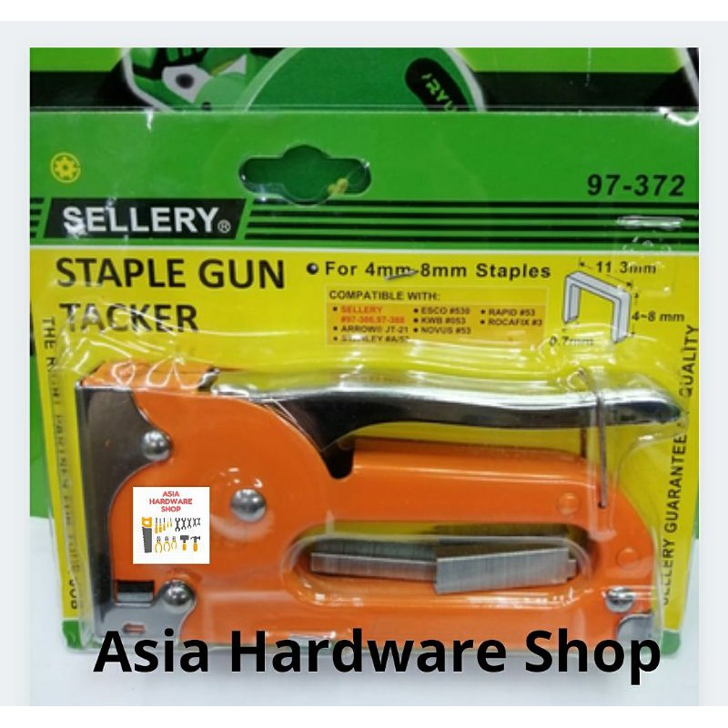 

Staple Gun SELLERY Staples Alat Tembak Jok Steples Hekter Jok 4 6 8 mm