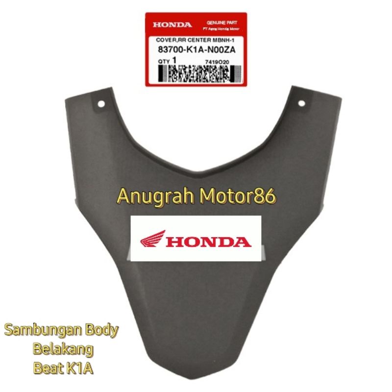 83700-K1A-N00ZA Cover Tail Cover Center Sambungan Body Belakang Beat K1A