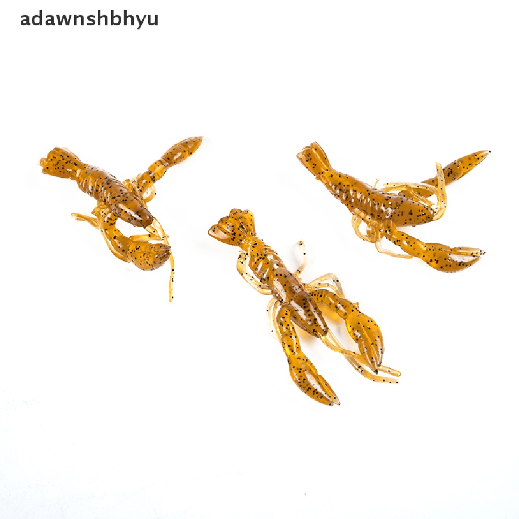 Adawnshbhyu 5Pc 5.5cm /1.5g Artifisial Palu Udang Silika Gel Lembut Bionic Umpan Pancing Umpan