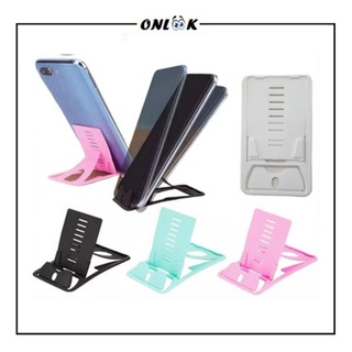 Universal Card Holder Standing Dudukan HP Model Kartu Slim Pocket Portable Foldable Phone Stand For Smartphone and Tablet
