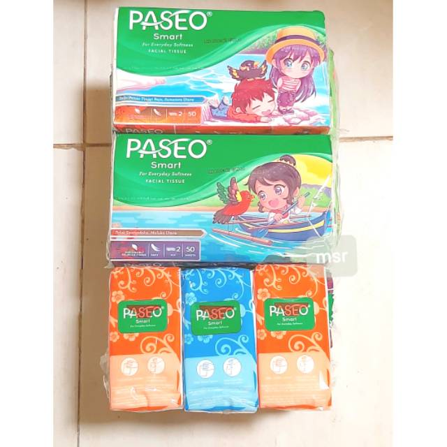 Jual Tisu Paseo 2 ply isi 50sheet / 12sheet Tissue Kecil Murah