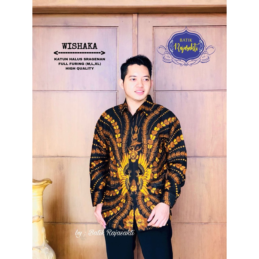 WISHAKA RAJASAKTI KEMEJA BATIK SOLO PRIA LENGAN PANJANG LAPIS FURING ATASAN BATIK PREMIUM MODERN KATUN HALUS DAVINAH 2 HANA MEWAH PANCASILA RED LOVENO DAVINAH MERAK JOGET BEKISAR BLUE 2 SADAJIWO TWO ABHICANDRA LAWASAN ABISEKA ADHIMUKTI ADHIRAJASA ADI BIMA