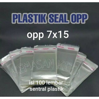 Plastik opp bening lem perekat 7x15