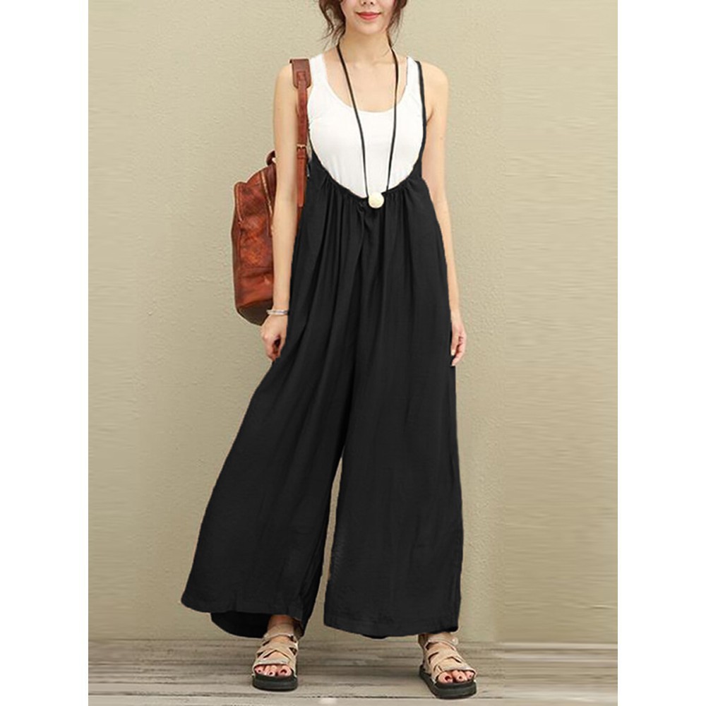 BAJU TAHUN BARU KEKINIAN MODEL CEWEK KOREAN KPOP LUCU SP/ [Bayar Di Tempat]ZANZEA Jumpsuit Wanita