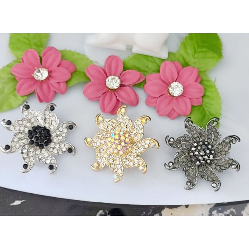 B44 Bros KOREA PREMIUM bunga full diamond_bros korea_bros premium_bros hijab_bros jilbab