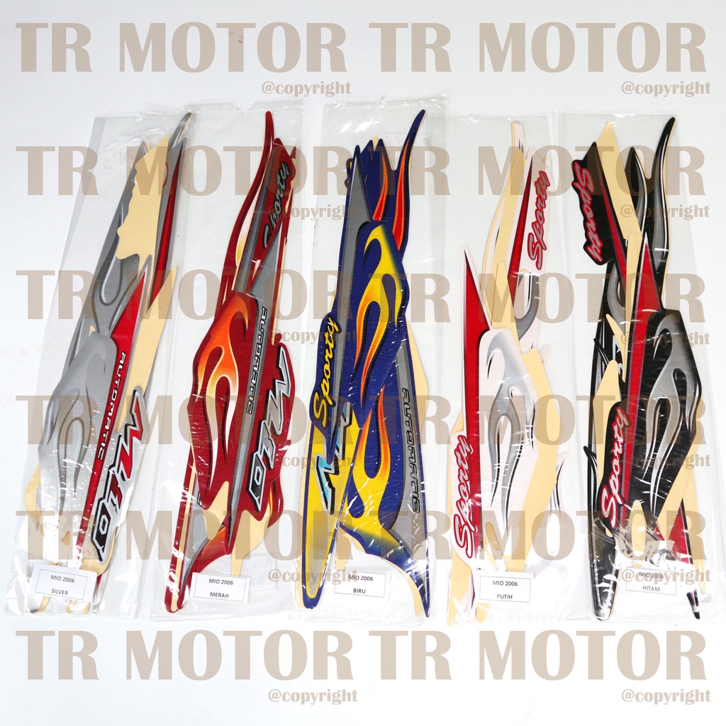 Stiker Motor Mio 2006 Sticker Striping Full Set Body Motor